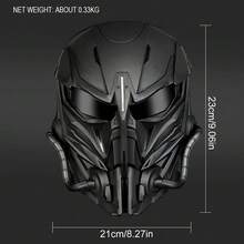 Maska taktyczna Punisher, taktyczne maski do paintballa Airsoft motocykl mężczyźni maska pełnotwarzowa do polowania strzelanie wojskowa maska na Halloween gra wojenna nakrycia głowy - Wielokolorowe - Zobacz 6