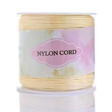 1 Rolo Corda de Nó Chinês de Cordão de Nylon para Fazer Pulseiras, Colares, Artesanato Manual Acessórios, Comprimento 95m/3740in, Largura 0,8mm