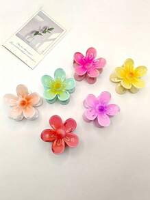 1 pieza/6 piezas Elegantes pinzas para el cabello con flores hawaianas, pinzas para el cabello con forma de flor, accesorios para el cabello de mujer, pinzas para el cabello con flores hawaianas, pinzas para el cabello con flores en miniatura antideslizantes, pinzas para el cabello con flores en degradado, pinzas elegantes y dulces con forma de flor para el cabello, garras para el cabello de flores de estilo boho de acrílico, pinzas para el cabello con forma de flor multicolor, pinzas brillantes para el cabello con flores, accesorios de peinado antideslizantes y resistentes, accesorios casuales para el cabello de mujer, accesorios casuales para el cabello estilo princesa, pinzas de moda antideslizantes para el cabello, pinzas de flores de plástico para el cabello, pinzas de flores dulces y minimalistas para el cabello, accesorios de peinado antideslizantes, pinzas de moda multicolor para el cabello, opción perfecta para mujeres, ideal para uso diario, adecuado para peinados casuales, r