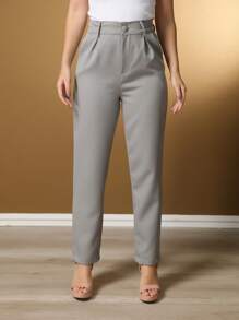 Women's Pants/Tailor Pants/Basic Pants/Elegant Pants/Skinny Pants/Blogger Pants/Fashion Pants - 灰色 - 查看 2