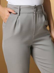 Women's Pants/Tailor Pants/Basic Pants/Elegant Pants/Skinny Pants/Blogger Pants/Fashion Pants - 灰色 - 查看 6