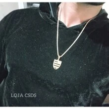 Chain With Pendant Time Fla Stainless Steel Unisex Does Not Darken Laser Engraved Promotion - Bạc - Xem 2