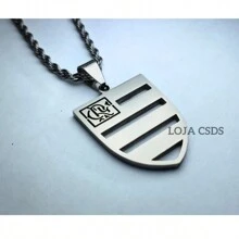 Chain With Pendant Time Fla Stainless Steel Unisex Does Not Darken Laser Engraved Promotion - Bạc - Xem 1