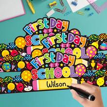 36pcs/Set Back To School Crown Paper Hats Pre-School Party Supplies - Різнокольоровий - Переглянути 5