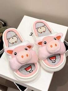 Pantuflas,Lindas Y Cómodas Pantuflas De Cerdito Para Niñas. - Rosa - Ver 6