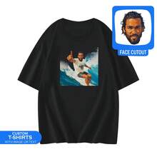 Customized DIY Boyfriend Style Men T Shirts Add Your Text Image LOGO Photo Design Your Own Printing Personalized T-Shirts Family, Coupon, Event - Black - View 3