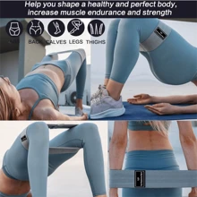 1 Set Reinforced Resistance Bands, Wider & Higher Resistance, 5pcs Elastic Bands For Glutes & Legs Exercise, Pilates Flex Bands To Activate Glutes & Legs Workout, Fitness Workout, Gym Exercise Equipment, Workout Accessories - Multicolor - View 6