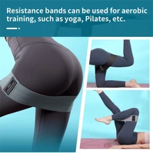 1 Set Reinforced Resistance Bands, Wider & Higher Resistance, 5pcs Elastic Bands For Glutes & Legs Exercise, Pilates Flex Bands To Activate Glutes & Legs Workout, Fitness Workout, Gym Exercise Equipment, Workout Accessories - Multicolor - View 8