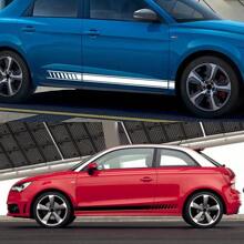 Auto Tür Aufkleber Seitenschweller Grafiken Rennenstreifen Autoteile für Audi A1 8X GB GBA Sportback Ego Plus TFSI E-Tron Urban
