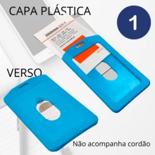 1 Badge Holder Vertical Plastic Card Holder For Lanyard - 彩色 - 查看 3