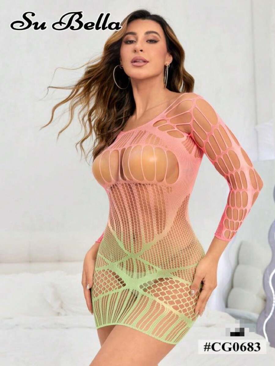 Body Stocking - Pink - View 1