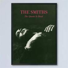 Impresión de arte en lienzo de la portada del álbum de Smiths - The Queen Is Dead - decoración de pared sin marco, arte decorativo de estilo moderno vintage, orientación vertical, para sala de estar, dormitorio, oficina en casa, baño, paredes interiores de cocina