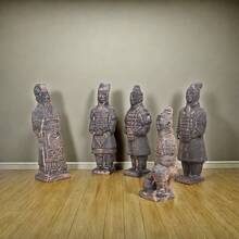 5pcs/Set Terracotta Warrior Decoration Ornaments For Indoor Home Decor - Multicolor - View 7