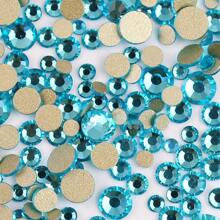 2-6 毫米,6 种尺寸混合,1440 件/包,闪亮金色、银色背面、平底水晶非热修复水钻钻石艺术珠水钻 DIY 美甲装饰饰品宝石用品 - 混尺寸 - 查看 22