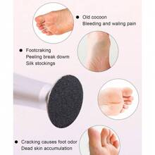 Easy Nail 100pcs/Box 25mm Sanding Paper With Metal Shaft Foot File Callus Remover Replacement Sandpaper Disc Easy To Remove Cutin Dead Skin Calluses 80 150 240