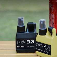 2pcs Outdoor Alcohol Spray Bottle Disinfectant Container Portable 80ml Press Plastic Watering Can For Travel And Home - Black+Khaki - View 7