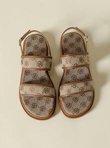 Giày sandal quai ngang đế dày dành cho nữ, họa tiết hoa nhí phong cách Bohemian, hở mũi, đế cao thoải mái, thích hợp cho đi biển, mùa hè, xuân/thu, phối cùng váy, phong cách thường ngày, thể thao, size 41-43 - màu nâu - Xem 7