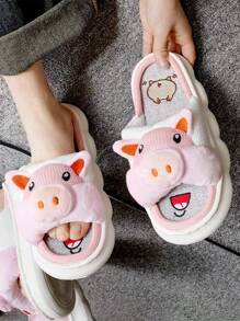 Pantuflas,Lindas Y Cómodas Pantuflas De Cerdito Para Niñas. - Rosa - Ver 7