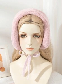 1/2pcs Solid Color Neck Gaiter & Ear Muffs 2-In-1 For Women, Suitable For Daily Wear - One-pack Multi-purpose Earmuffs - View 2