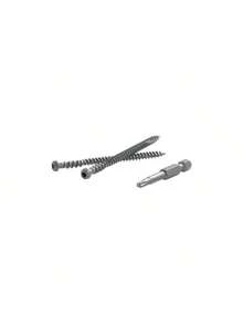 TrapEase 2.5 In. Torx TTAP Star Head Zinc Carbon Steel Composite Deck Screws, Saddle - 75 Per Box - 彩色 - 查看 2