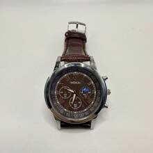 1pc Business Quartz Watch, Sports Casual Leather Strap Watch For Men, Christmas, New Year, Valentine's Day Holiday Gift