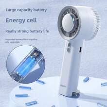 1 件手持冰压缩风扇 USB 可充电半导体制冷便携式小型充电涡轮迷你风扇空调 - 多色 - 查看 6