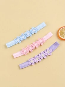 6 Stück bunte Blumen Haarbögen für Kinder, atmungsaktiv und bequem für den täglichen Gebrauch, perfekt als Valentinstagsliebesgeschenk