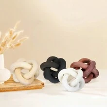 Wooden Crafts 3-Ring Chain Decoration, Farmhouse Decor Motel Hanger Photo Props, Modern Coffee Table Decor, Bookshelf Aesthetic Accent, Home Living Room Bedroom Decor, Gift Idea Birthday Gifts Graduation