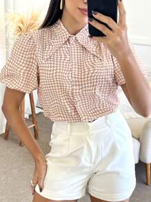 Women's Shirt With Double Sleeves - Màu be - Xem 6