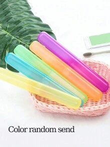 3 pièces/5 pièces Étui à brosse à dents mélangé, portable, couvercle de brosse à dents, support, soins d'hygiène bucco-dentaire, fournitures de plein air, couleur aléatoire pour étuis de brosse à dents de voyage, randonnée, camping, couvertures de protection, convient pour l'organisateur de salle de bain de voyage, articles ménagers, fournitures scolaires, articles scolaires pour dortoir universitaire, étuis de brosse à dents, brosse à dents, protecteur de brosse à dents pour voyage, articles de toilette de voyage, accessoires de voyage, vacances, indispensables d'été, mini parfum pour femmes, parfum pour hommes, parfum, bouteille de plage