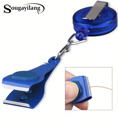 SOUGAYILANG Fishing Line Clips Pins Fishing Supplies 1PC 21g 12.5cm Stainless Steel Thread Clipper Fishing Accessories Tool Scissors Outdoor Portable Line Cutter Fishing Tackle