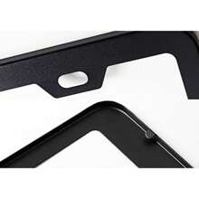 2 Pieces American Aluminum License Plate Frames, Square Holes And Rounded Corners American Car Protection Frame, With Screw Fittings - one-size - View 3