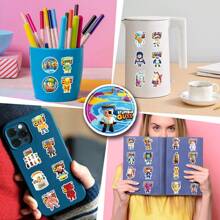 55 Pegatinas de Stumble Guy para niños, perfectas para álbumes de recortes, botellas de agua, diarios, portátiles, equipaje, parachoques, teléfonos celulares, scooters, cascos, pegatinas de Stumble Guy para niños y niñas - Multicolor - Ver 5