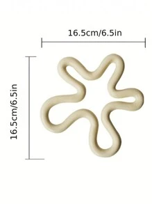 1 tấm lót ly cách nhiệt không đối xứng bằng silicon chịu nhiệt độ cao, chống thấm nước, thoát nước, lót ly cách nhiệt, trang trí bàn ăn gia đình - Nhiều màu - Xem 2