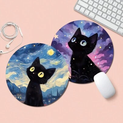Cute Mouse Pad With Non-Slip Rubber Base, Funny Mouse Mat Suitable For Wireless Computer Mouse, Desktop, Laptop, Office, Home Decoration, Lovely Office Supplies Gift For Women & Girls