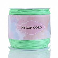1 Rolo Corda de Nó Chinês de Cordão de Nylon para Fazer Pulseiras, Colares, Artesanato Manual Acessórios, Comprimento 95m/3740in, Largura 0,8mm