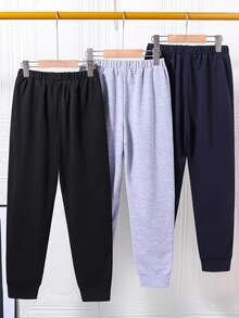 3pcs/Pack Boys' Casual Sweatpants