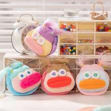 Sausage Mouth Potato Girl Braid Keychain, Creative Plush Coin Purse Pendant - Sausage Mouth Braid Girl - View 1