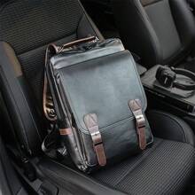 Balo da PU cổ điển Unisex, Túi đựng máy tính xách tay công sở dung tích lớn cho sinh viên đại học, Balo dã ngoại thông thường Halloween Giáng sinh Mùa thu Túi đựng đồ đi học đại học Túi quà tặng cho nam Túi la hét cho nam Balo trở lại trường Balo đi bộ đường dài Quà tặng nam du lịch Mùa đông Ngày lễ Lễ Tạ ơn Đa năng Di động Thời trang Thường ngày cho nam Quà tặng cho bố Quà tặng bạn trai Kỳ nghỉ - màu đen - Xem 2