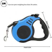 LIXUN 1 Dây Xích Chó Có Thể Thu Vào Tự Động Bằng Nylon 3M/5M, Dây Dẫn Đi Bộ Cho Chó Con Giống Nhỏ, Dây Kéo Thú Cưng Rảnh Tay Di Động, Gói Thẻ, Nhiều Màu Sắc - Nhiều màu - Xem 5
