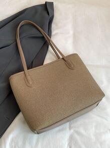 Bolsa de Ombro da Moda Novidade, Bolsa Casual Grande Capacidade para Mulheres, para Uso Diário, Trabalho, Viagem