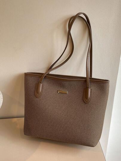 حقيبة كتف كبيرة عالية الأناقة، حقيبة يد سعة كبيرة للنساء لاستخدام اليومي والذهاب للعمل والسفر