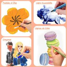 Set de Arte Profesional ,Kit de Dibujo 145 Piezas, Juego de Dibujo con Plumones, Colores, Pinturas, Aquarelas y Crayolas,Maletín Plegable de Aluminio, Ideal Regalo para Niños, Suministros de Arte Escolar, Estudiantes, Principiantes y Artistas