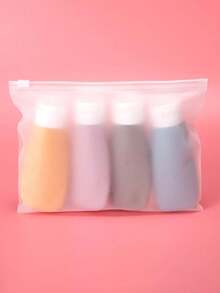 4 件 60ml 旅行分配瓶洗漱用品容器化妆品容器挤压瓶旅行收纳盒防漏可再填充旅行洗漱用品适用于洗发水护发素乳液和沐浴露男女商务旅行返校或个人旅行配件必需品 - 彩色 - 查看 13