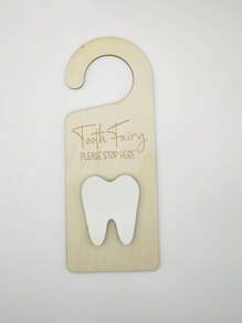1 Set Children Tooth Fairy Door Hanger, Tooth Fairy Wall Hook, Door Knob Hanger, Tooth Loss Gift For Baby Baby Shower Family Decorations Gifts Baby Shower Easter Gift Sthings For Girls/Boys