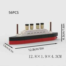 经典沉船 MOC 积木船套装，成人 DIY 组装轮船建筑玩具模型，适合作为生日、圣诞节礼物 - 型號 - 查看 15