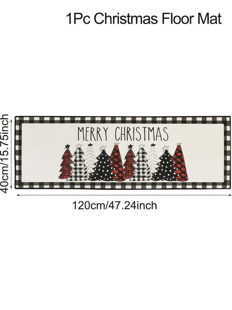 圣诞节厨房地毯、卧室地毯和地垫，舒适立式地垫，适用于厨房、水槽、办公室、洗衣房、家居装饰，2025 年圣诞礼物，2026 年新年 - 彩色 - 查看 9