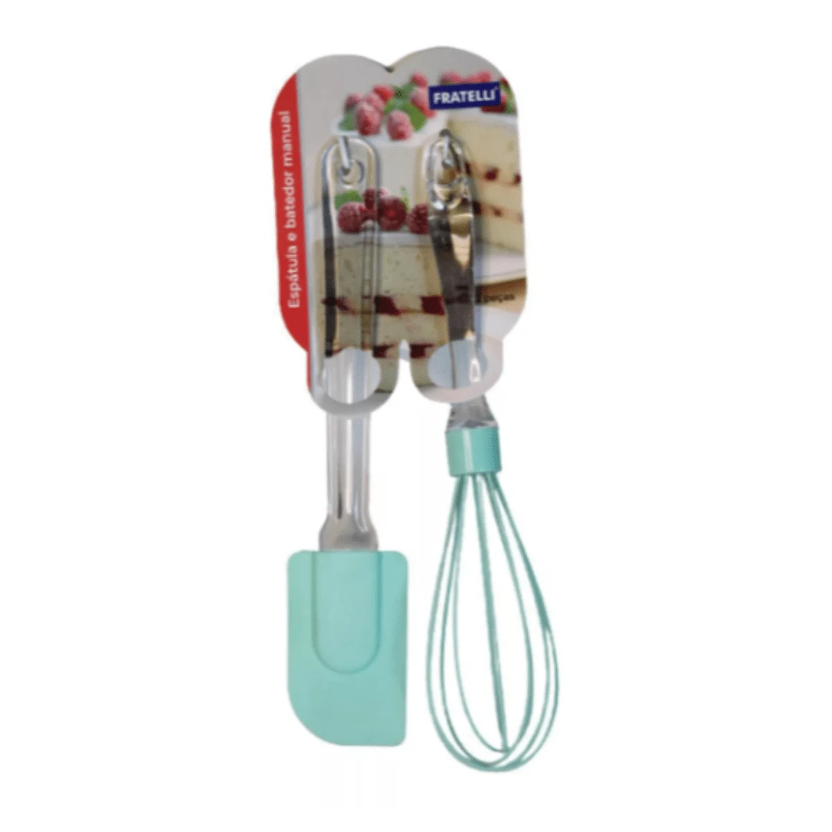 Spatula And Manual Silicone Whisk Kit 02 Pieces Fratelli - 綠色 - 查看 1