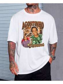 Basic T-Shirt Graphic Tee Agostinho Carrara Meme Bebel Series A Grande Família - trắng - Xem 2