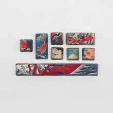 CHERRY OEM Height PBT Keycaps, Coral Sea Theme Sublimated Keycaps Set - 8 Keycaps Including 6.25U Space, 2.75U Enter, 2U Numpad Enter, ESC, Arrows, Customized Mechanical Keyboard Keycaps - OEM Height-pBT-coral Sea-a Boxed (Space+ESC+4 Arrow Keys+2 Enter Keys) - View 13